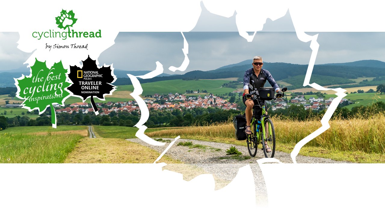 Climbing EuroVelo 13, with&nbsp;Borsch in&nbsp;the&nbsp;background