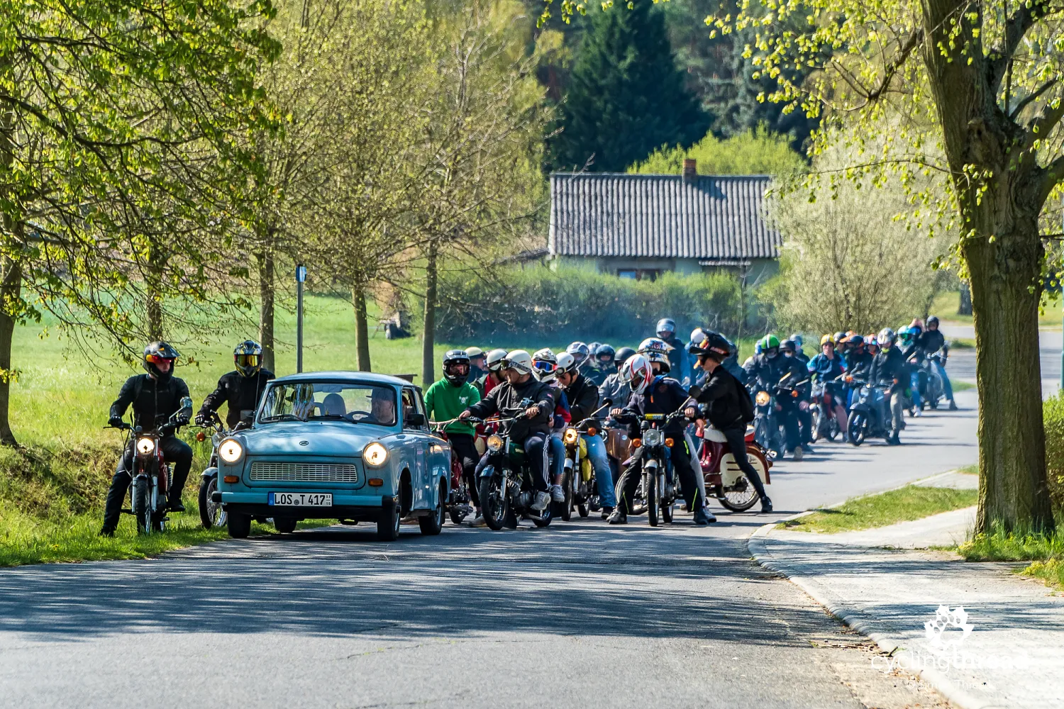 An unusual procession in Brandenburg