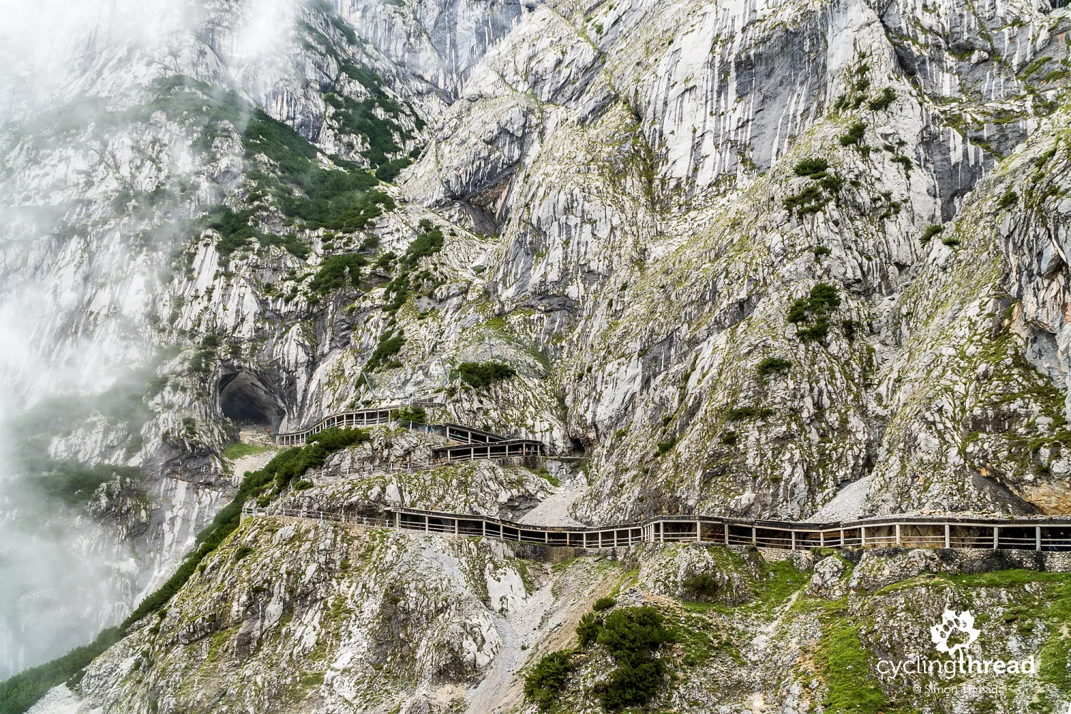 Approach to Eisriesenwelt cave in Werfen