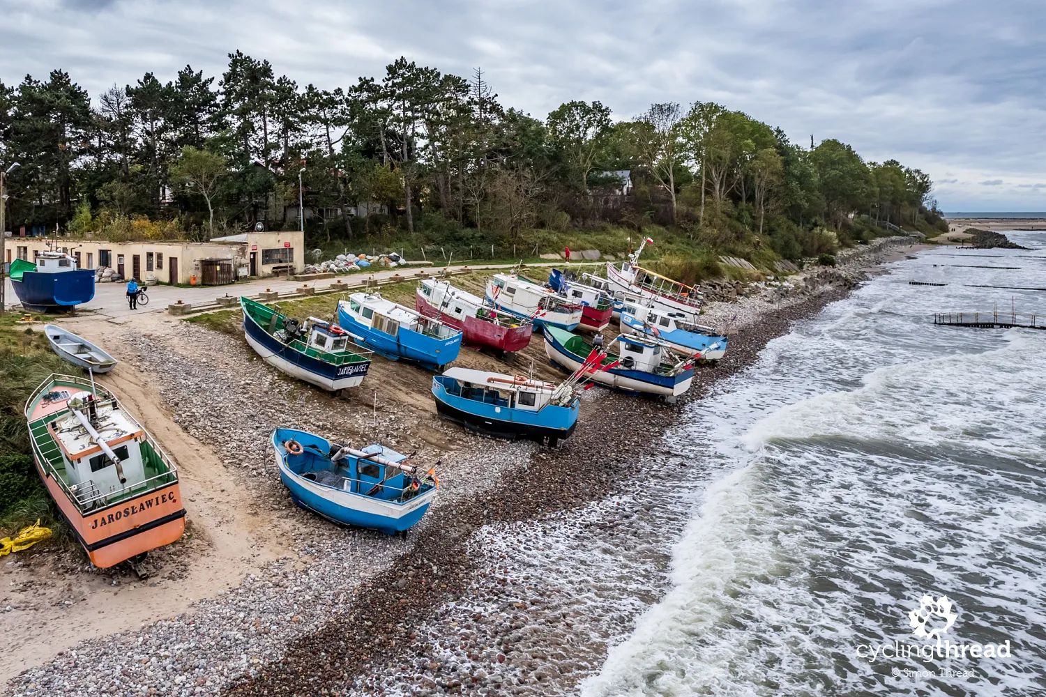 Beach fishing harbor in Jarosławiec