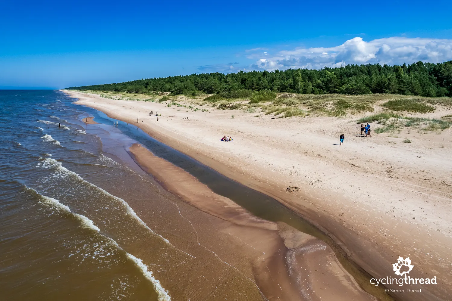 Beach in Mazirbe on the Baltic Sea