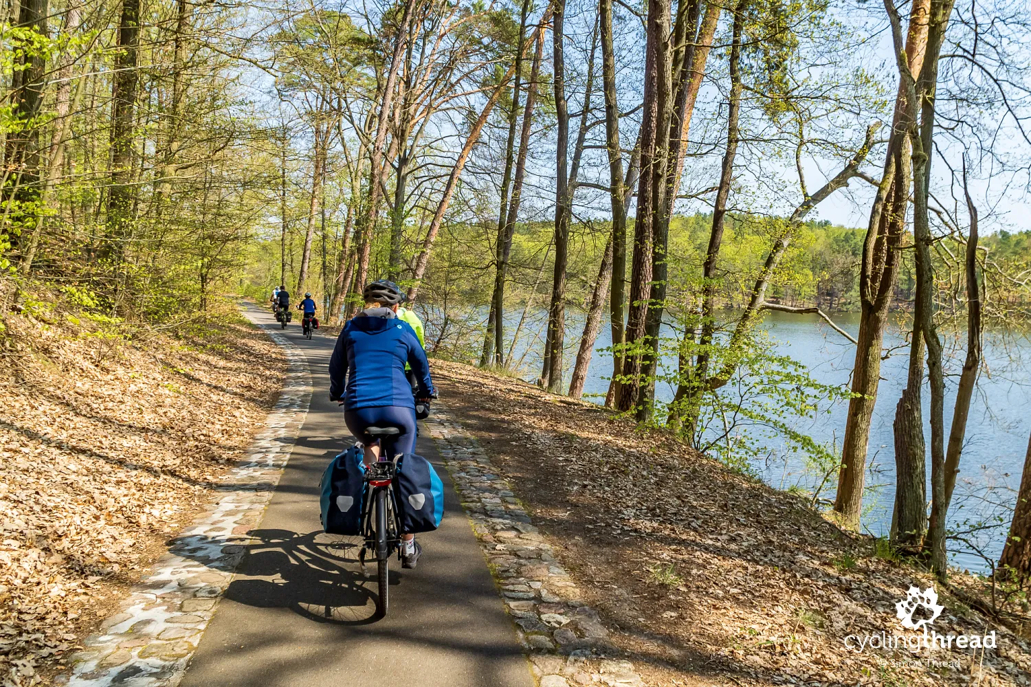 A beautiful cycling path in the Schlaube Valley