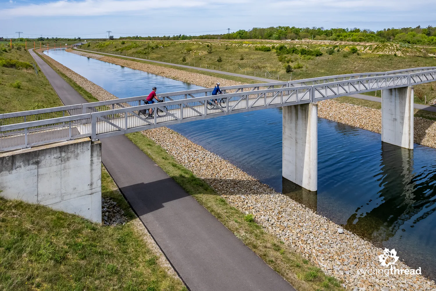 Bicycle bridge in the Lusatian Lakeland