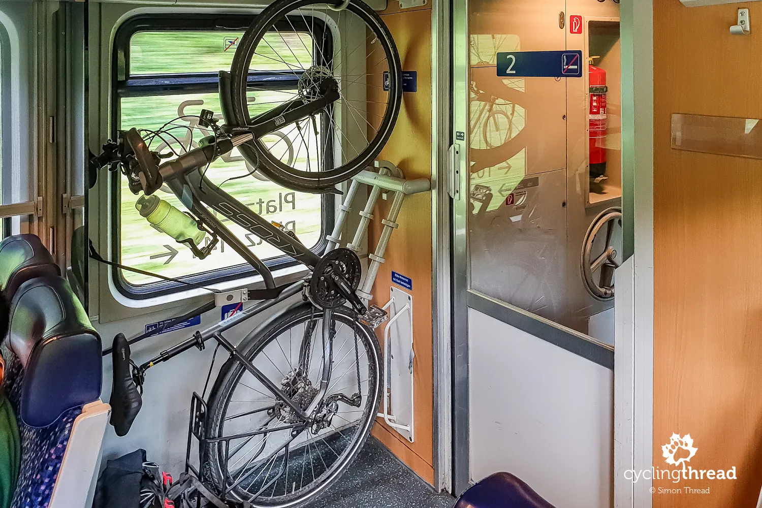 Bicycle on an ÖBB train from Munich to Venice