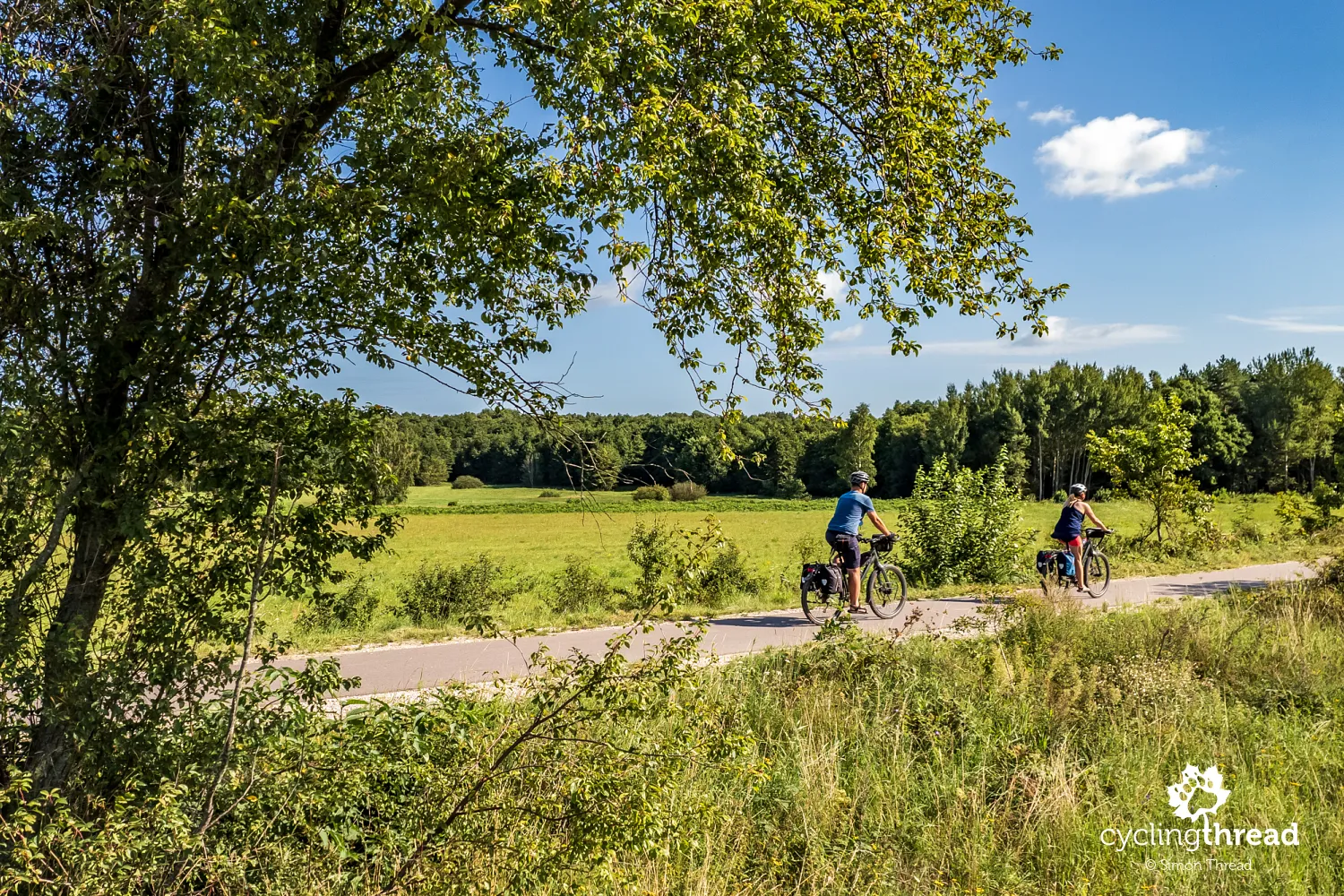 Bicycle path on the former railway line from Krokowa to Swarzewo