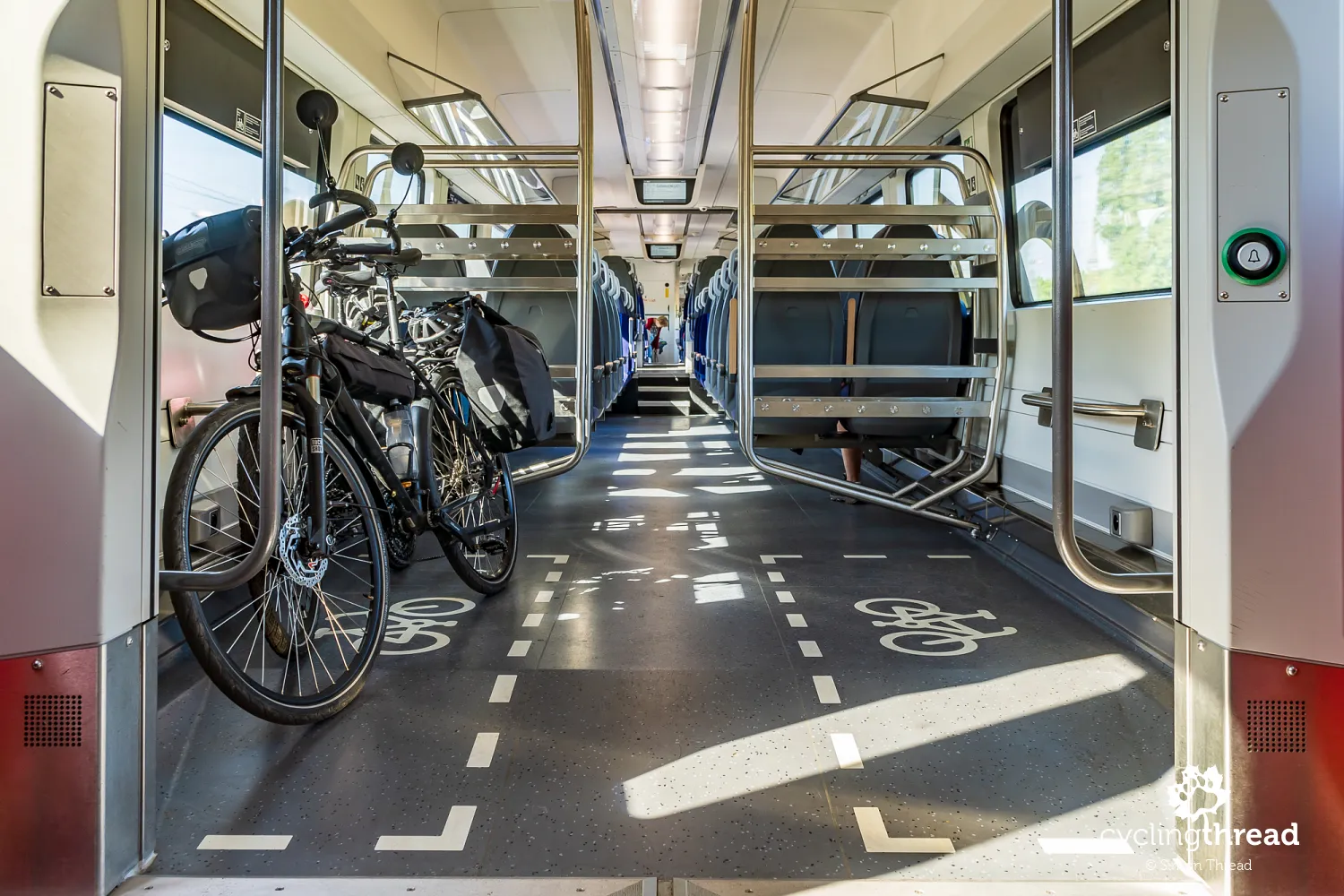 Bike compartment in the Siemens Mireo train