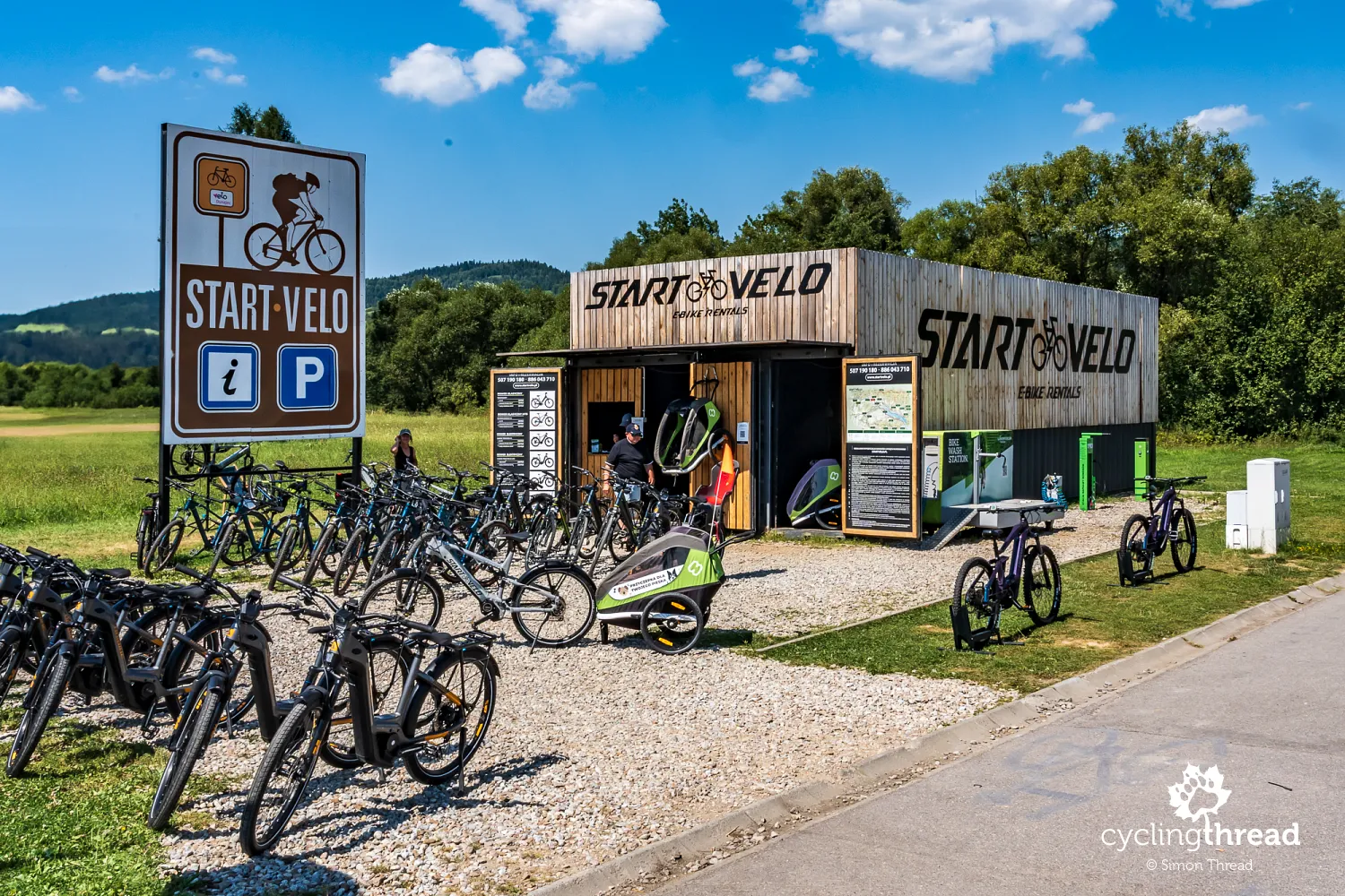 Bike rental next to the VeloDunajec route