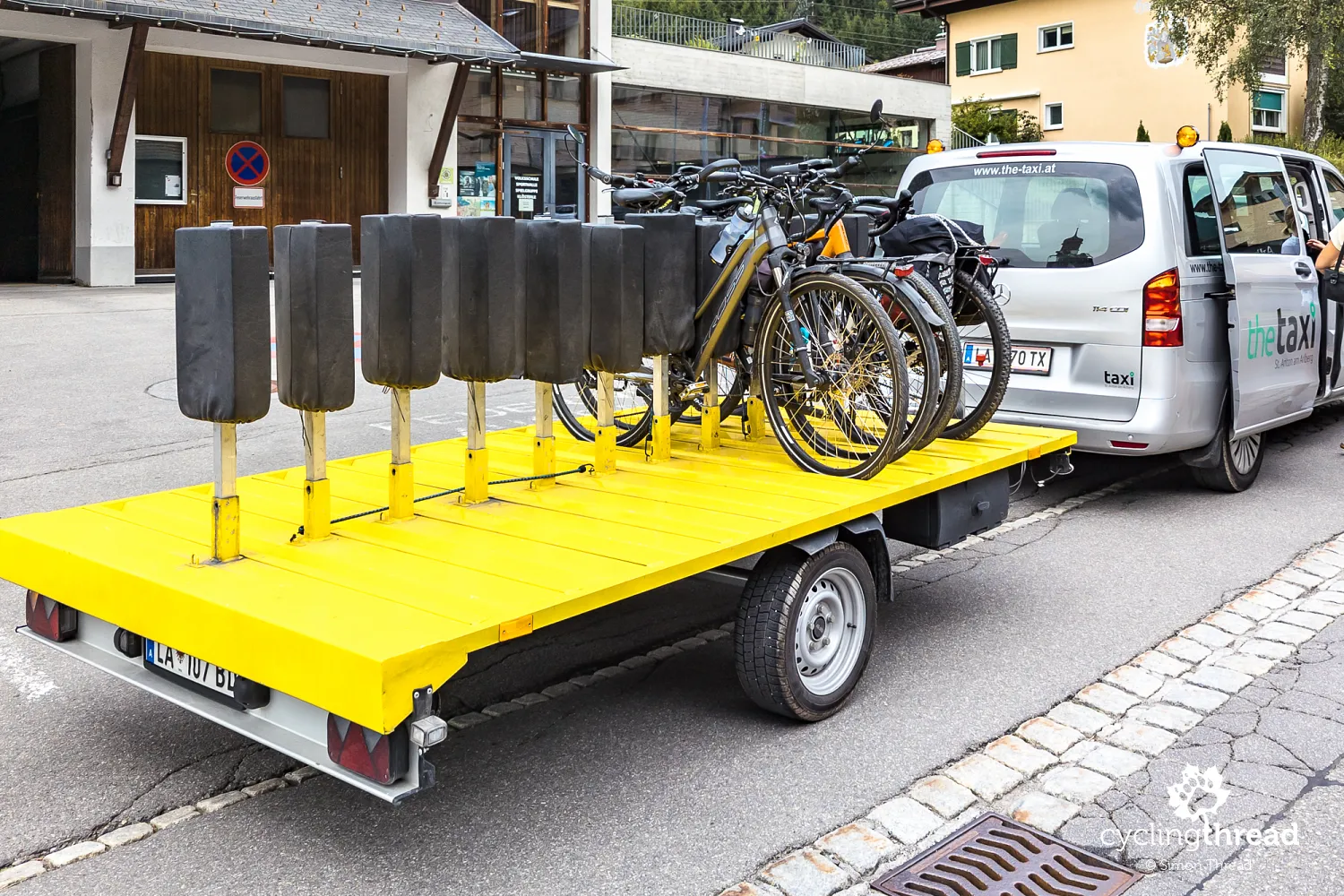 Bike taxi near Arlberg Pass