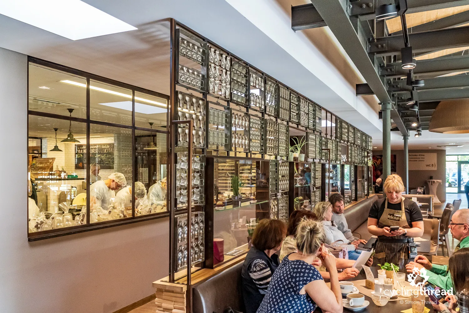 The café at Felicitas Chocolate manufactory in Hornow