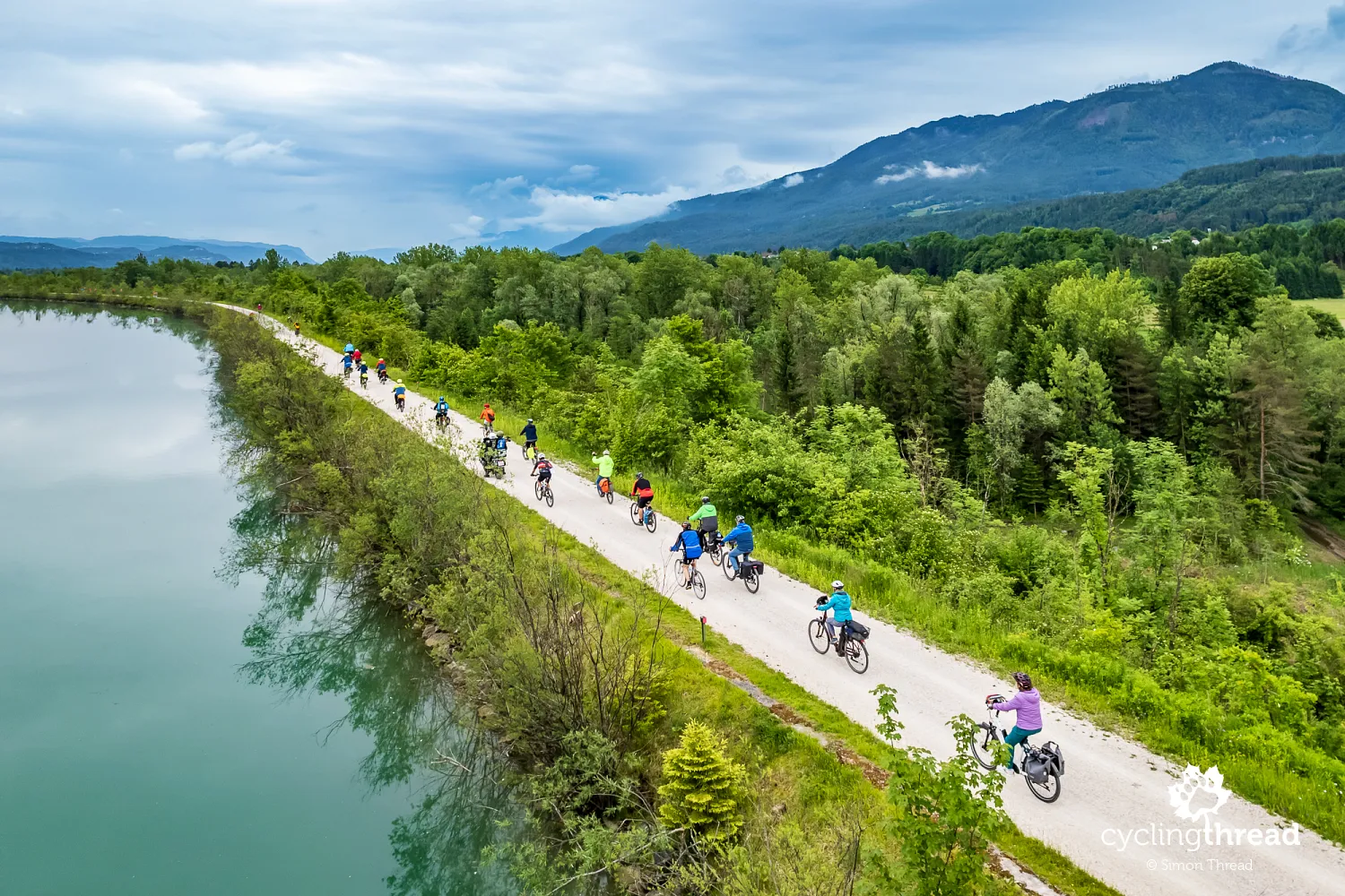 Carinthian Lake Loop following the Drauradweg route
