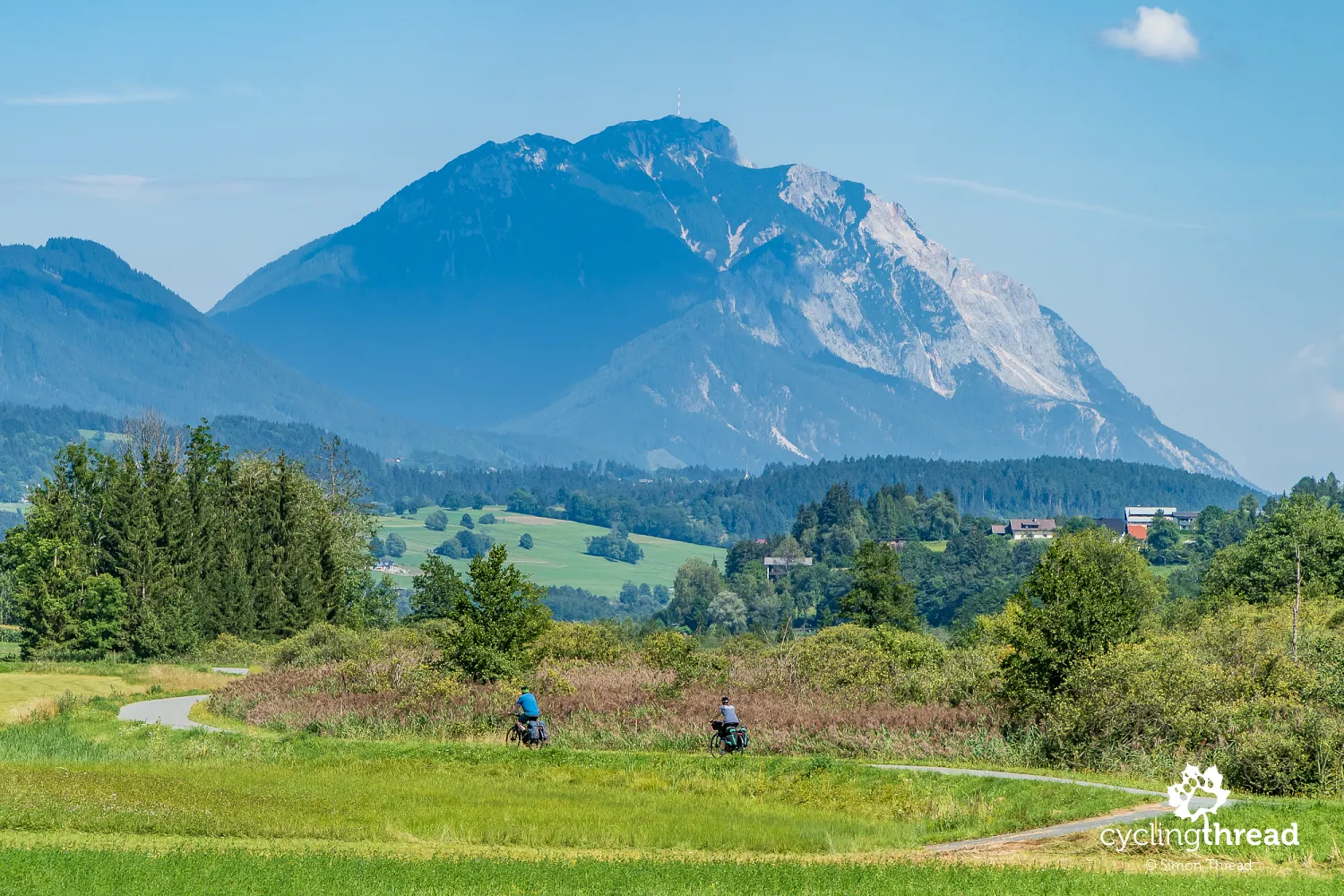Carinthian Lake Loop with Mount Dobratsch in the background