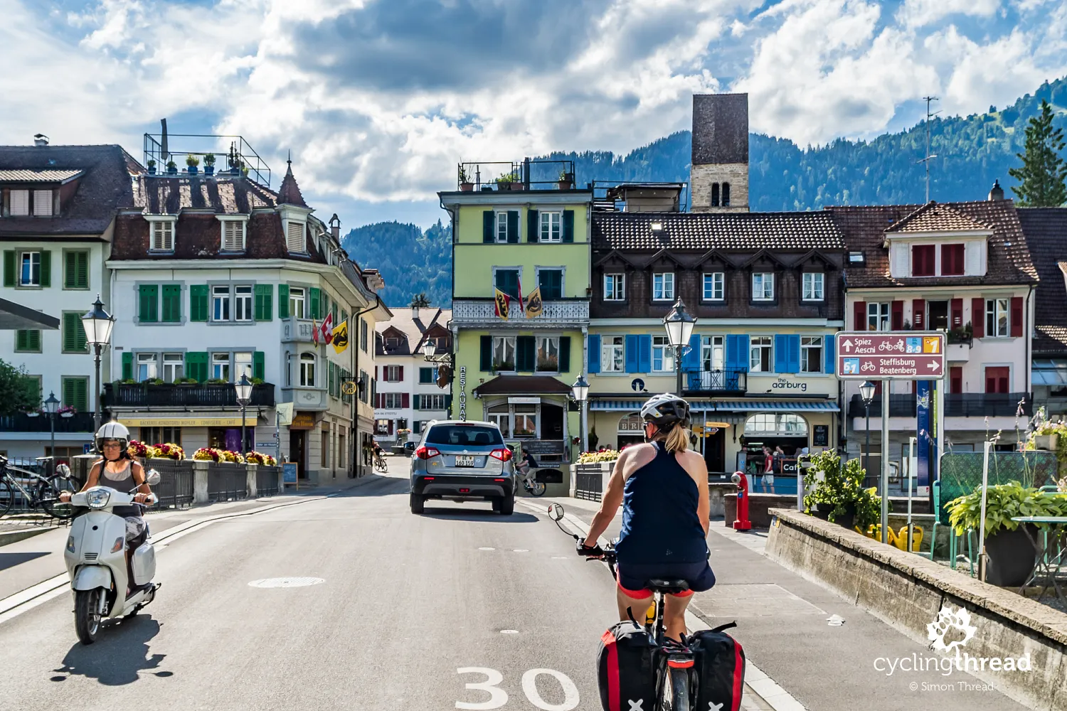 Colorful houses in Unterseen