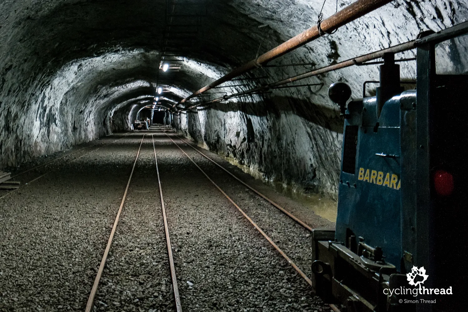 Corridor in the inactive mine near Sargans