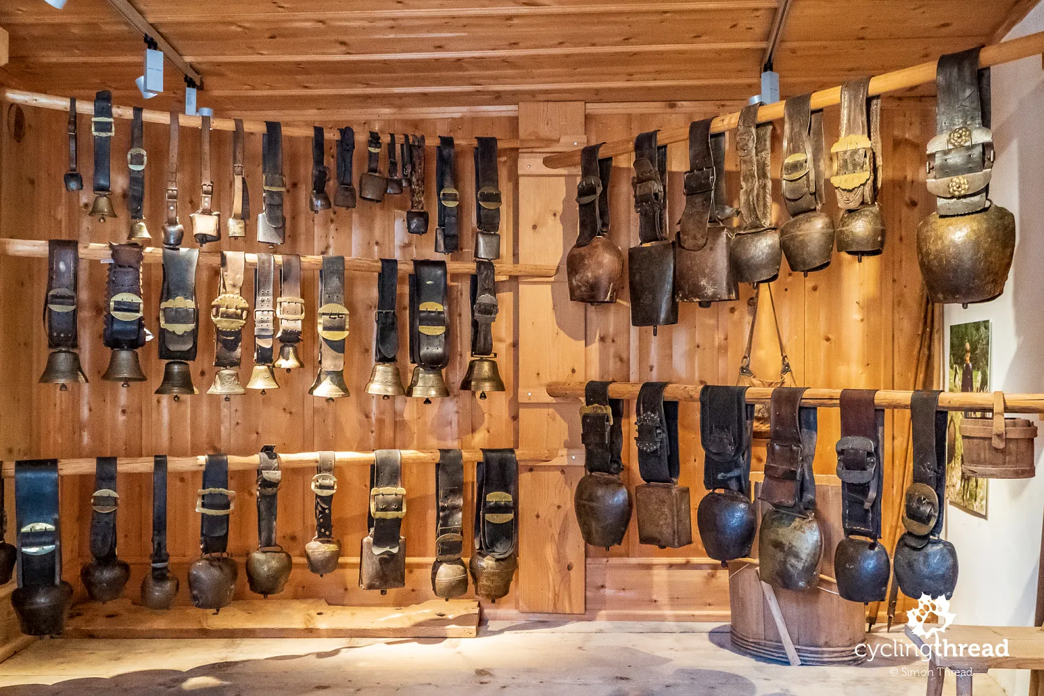 Cowbells in the Surselva Region Museum in Ilanz