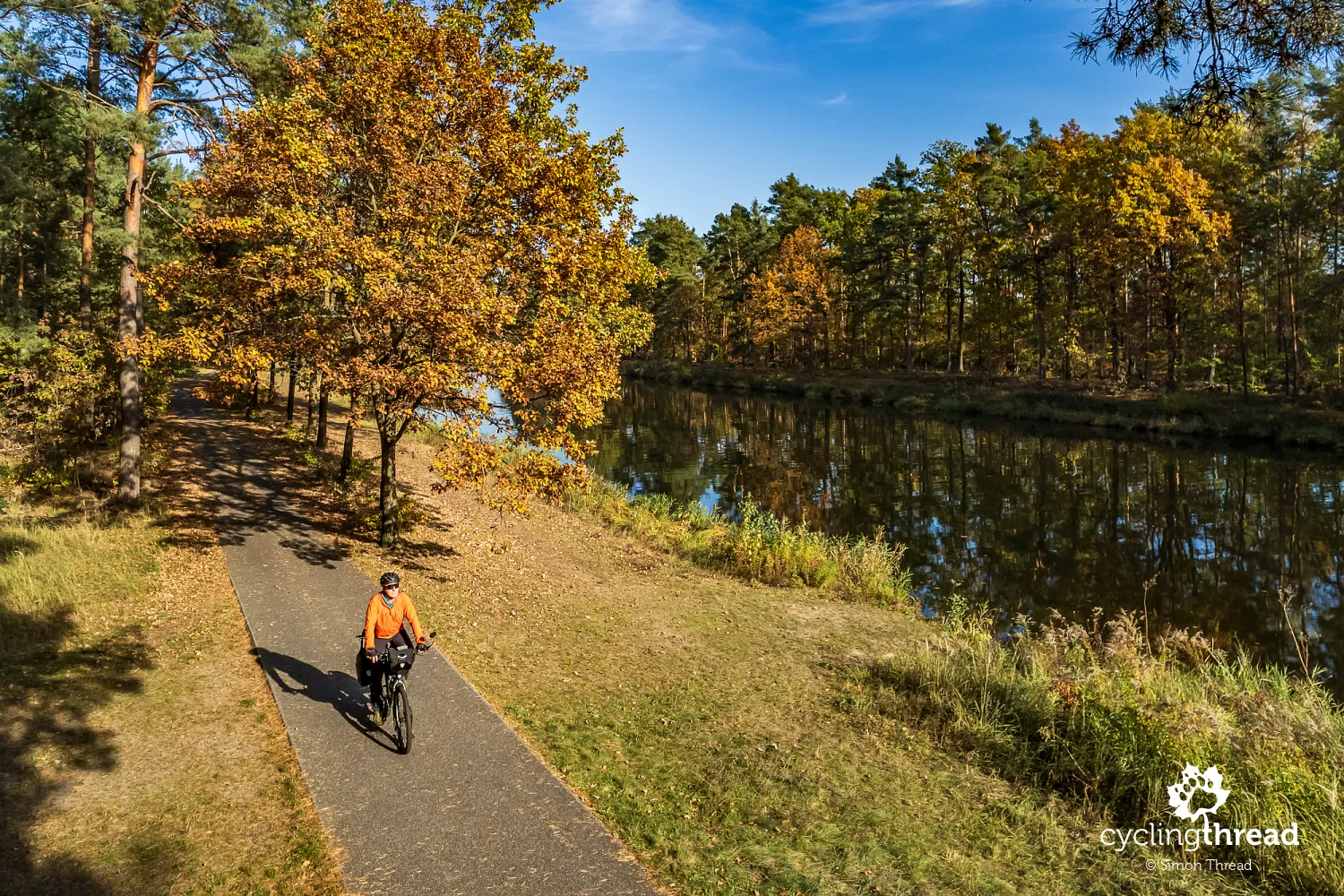 Cycling along the Oder-Havel Canal in Brandenburg