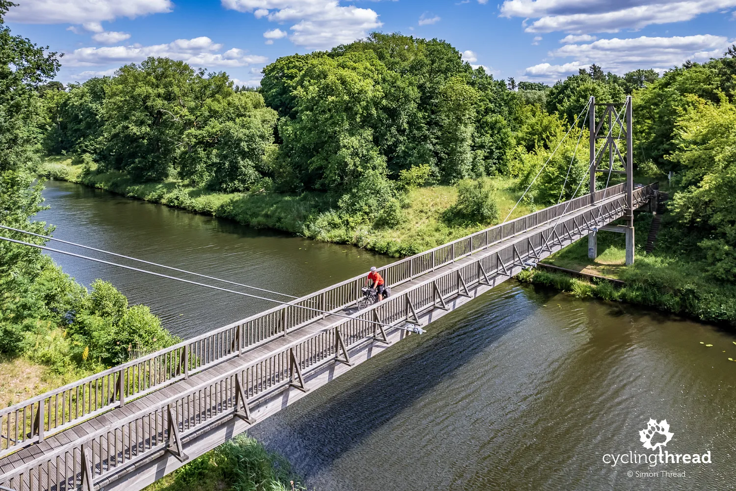 The cycling bridge on Tour Brandenburg
