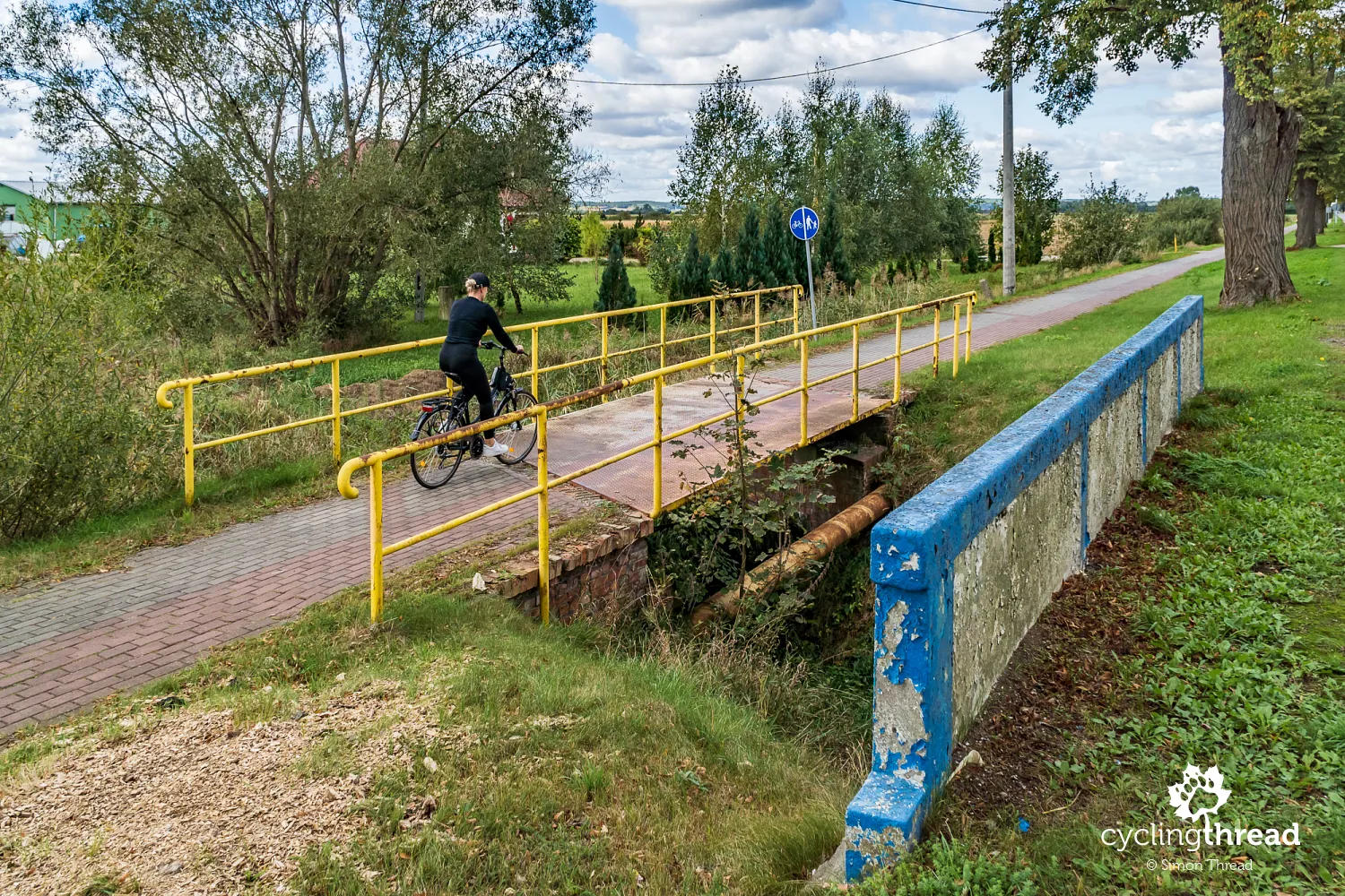 Cycling infrastructure around Kwidzyn