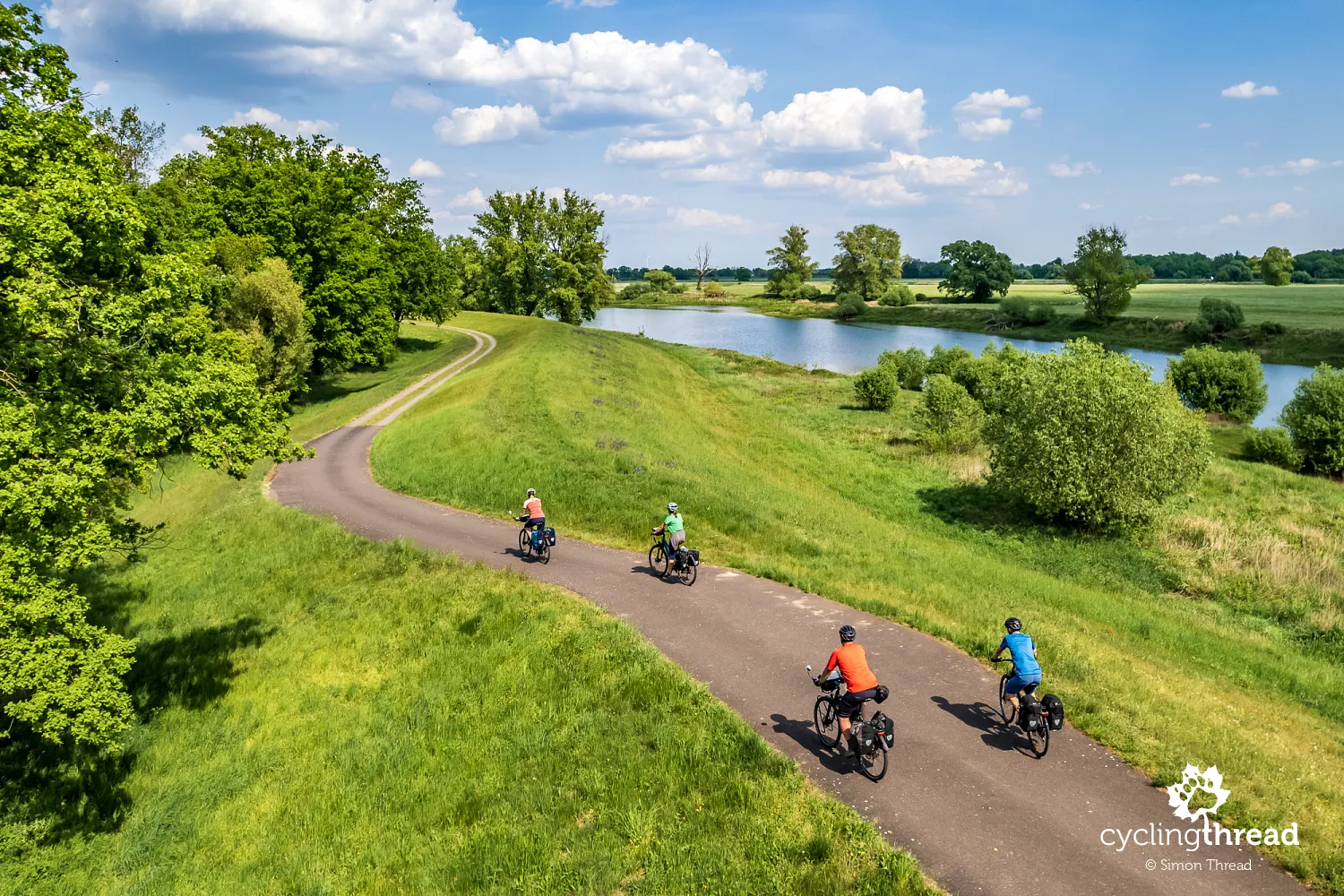 Cycling journey along the Elbe river