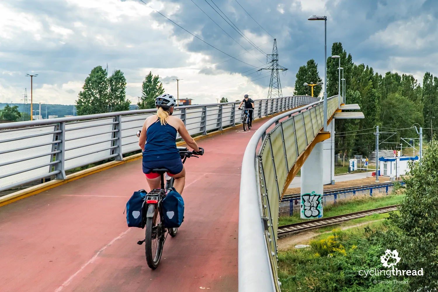 Cycling Kwiatkowski Flyover in Gdynia