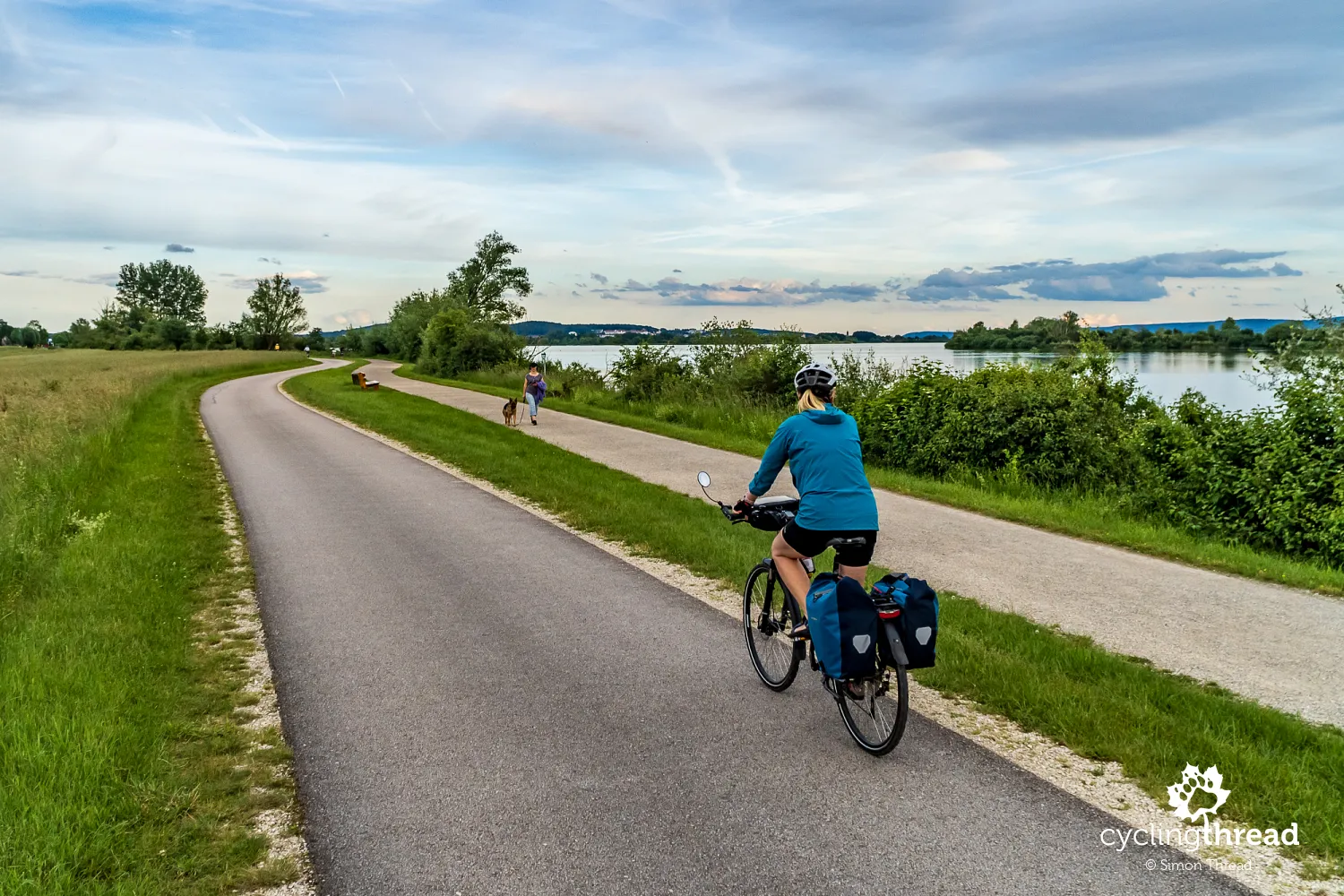 Cycling path along Altmühlsee Lake