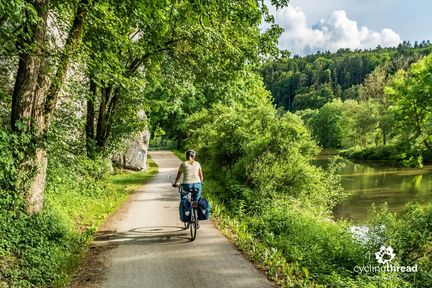Cycling path in Altmühl Valley Nature Park