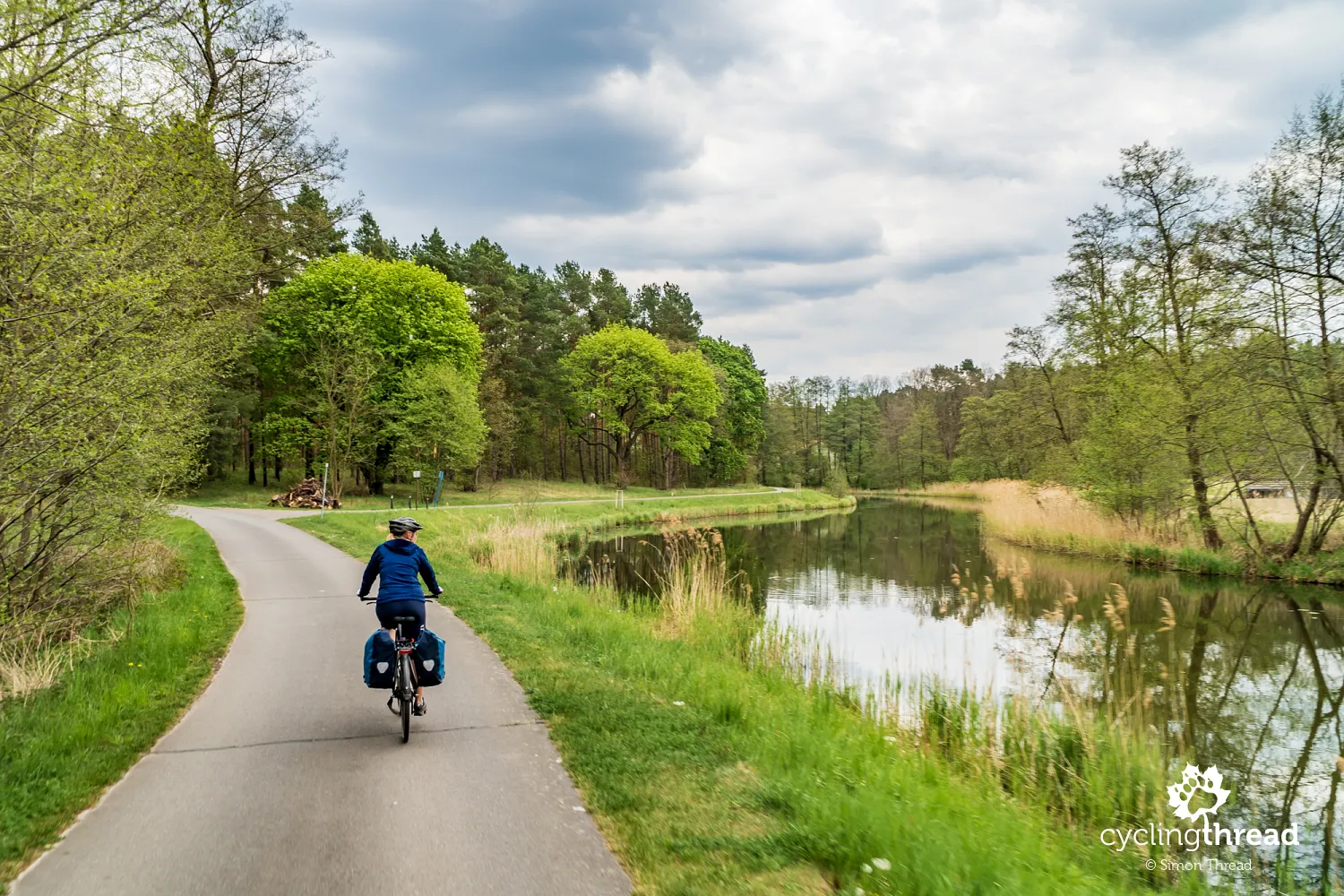 Cycling road along the Frederick William Canal