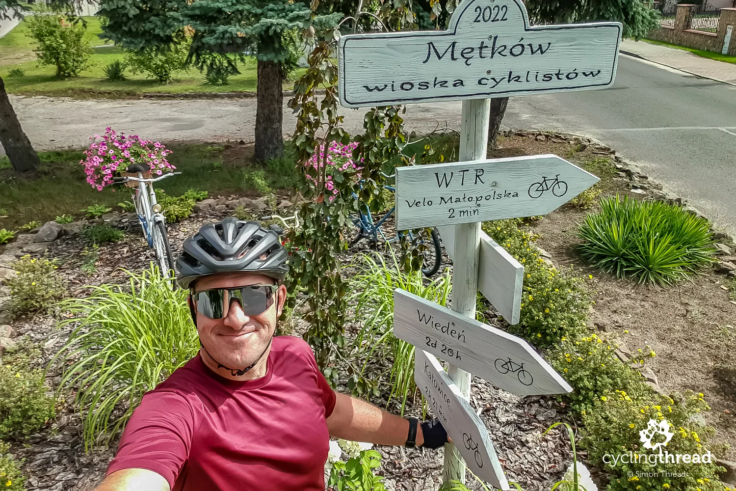 Cycling signposts in Małopolska