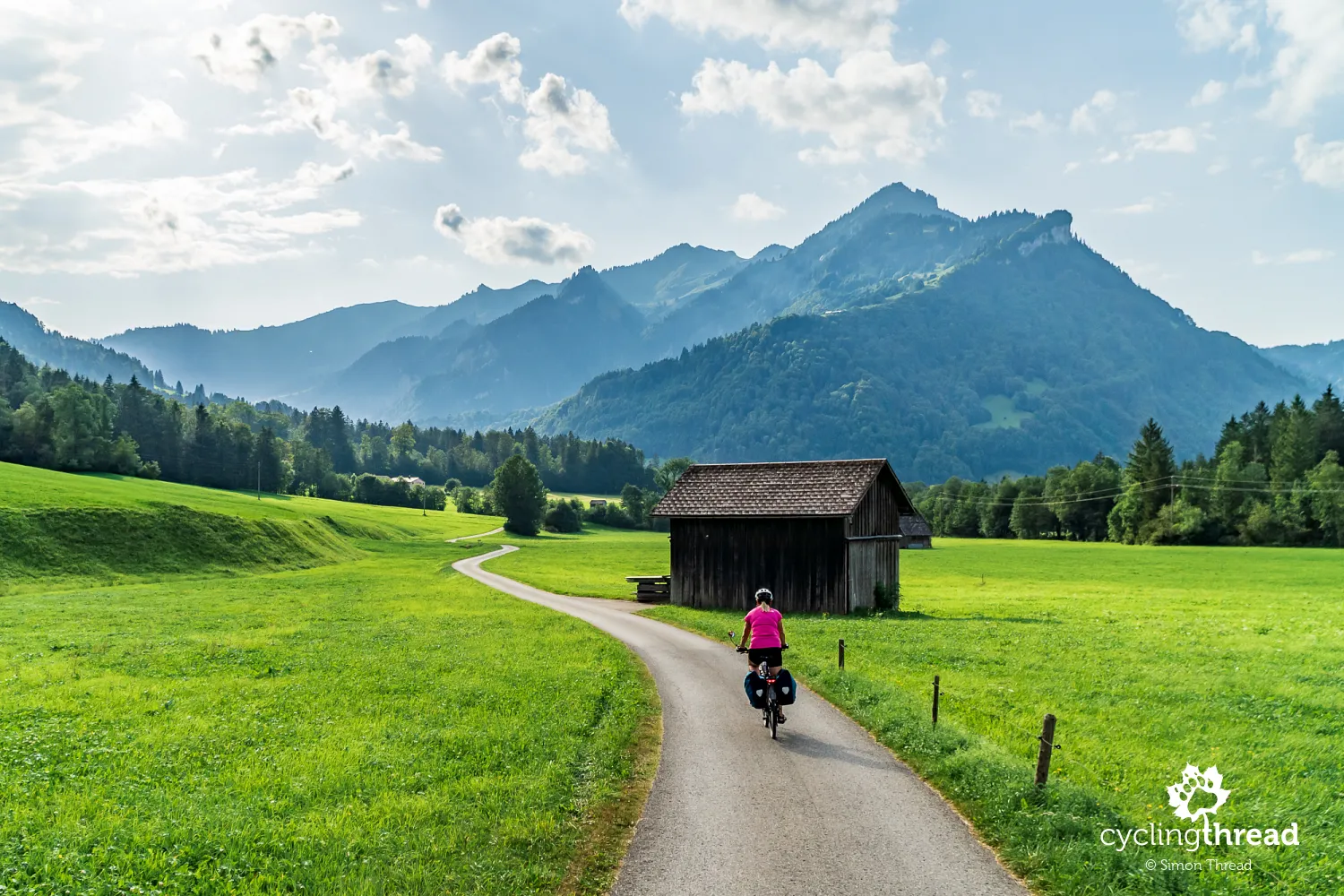 Cycling through the natural landscape