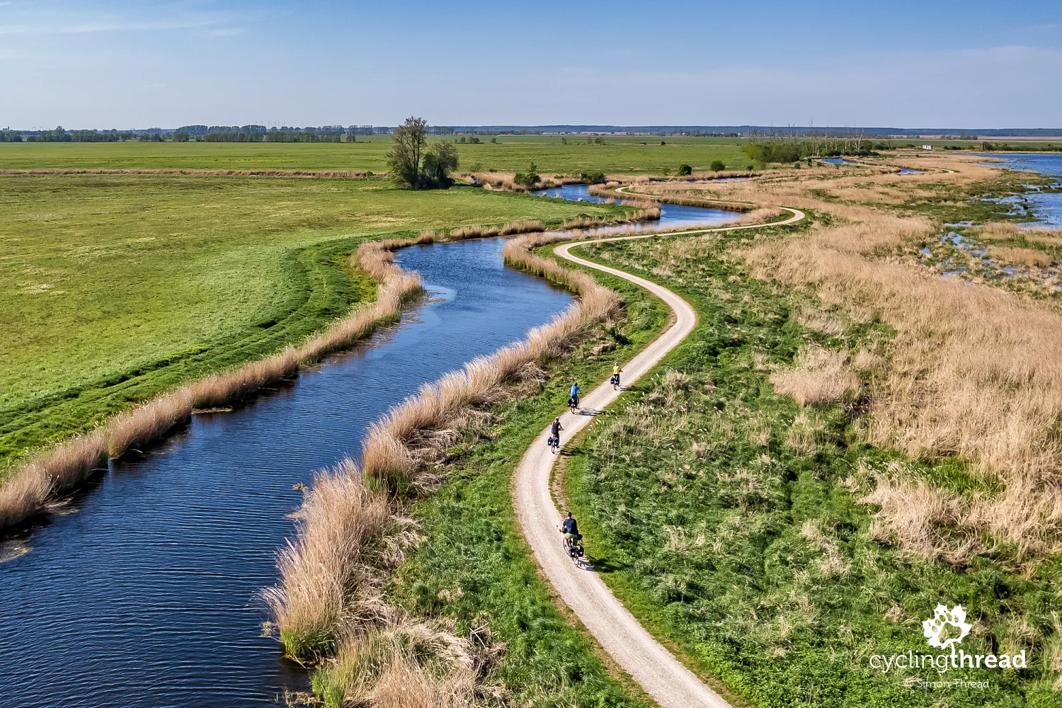 Cycling through the Peene Valley Natural Park