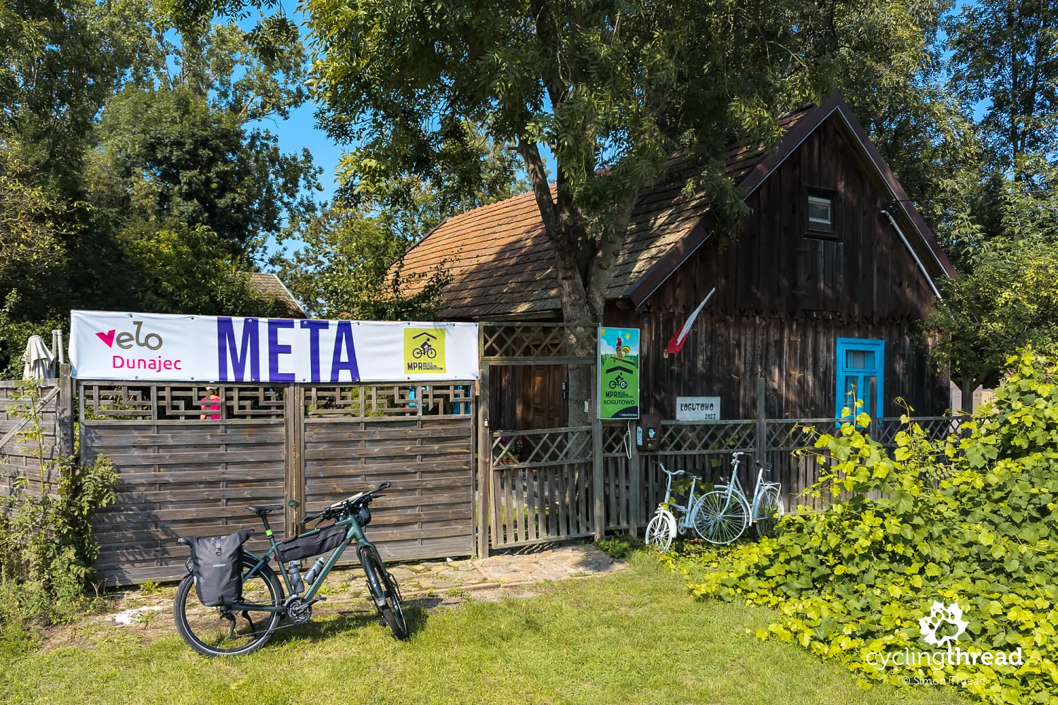 Cyclist-friendly place at the end of the route