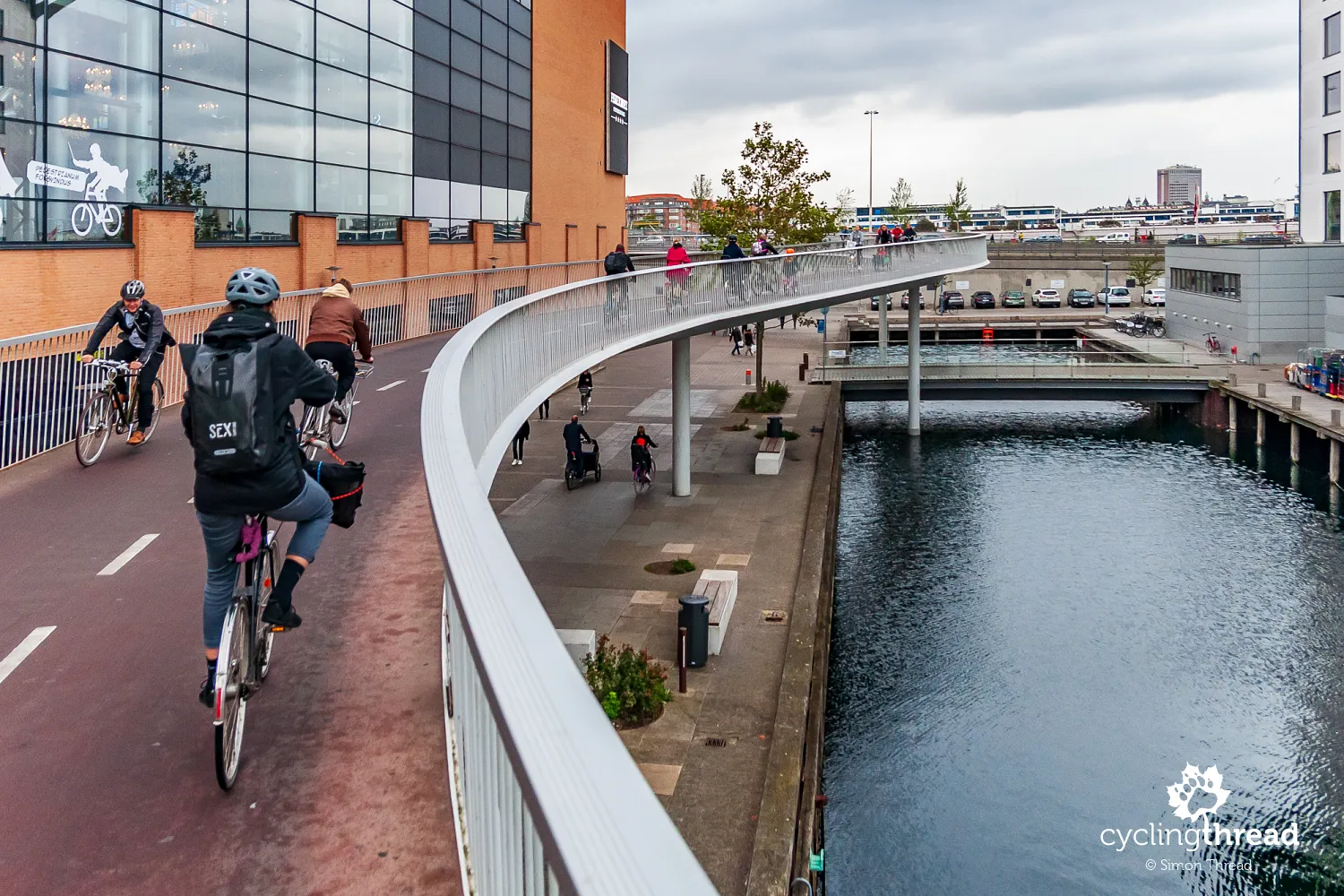 Cykelslangen bicycle bridge in Copenhagen