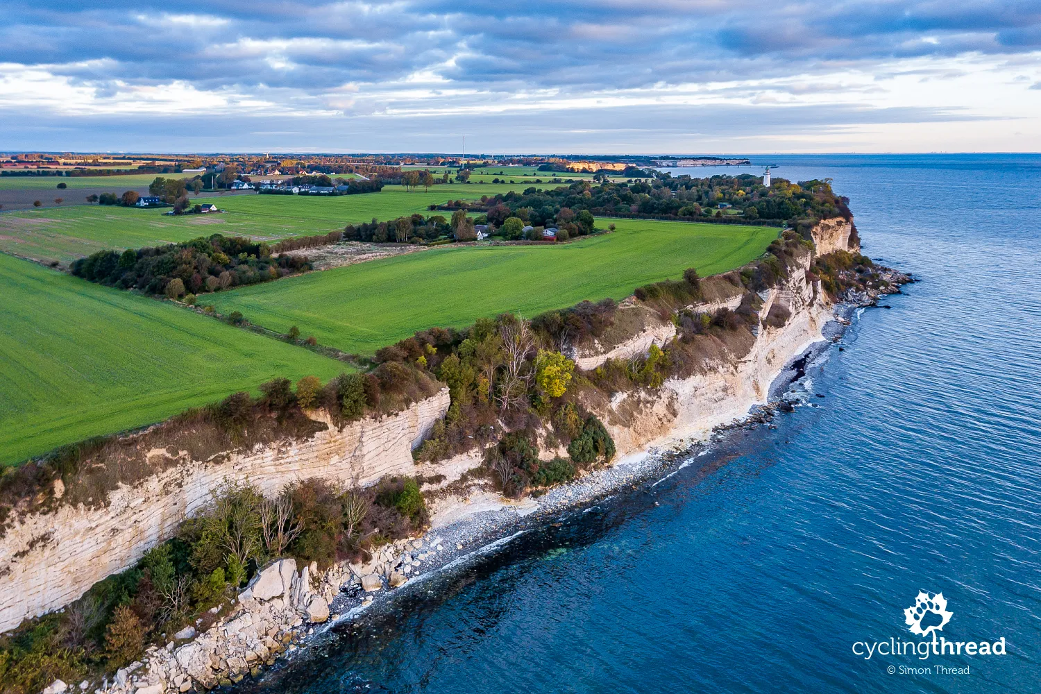 The Eastern coast of Denmark from above