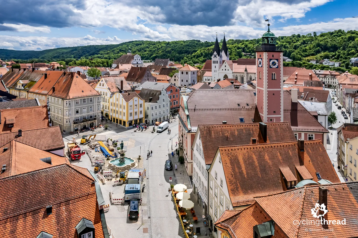 Eichstätt town center in Franconia