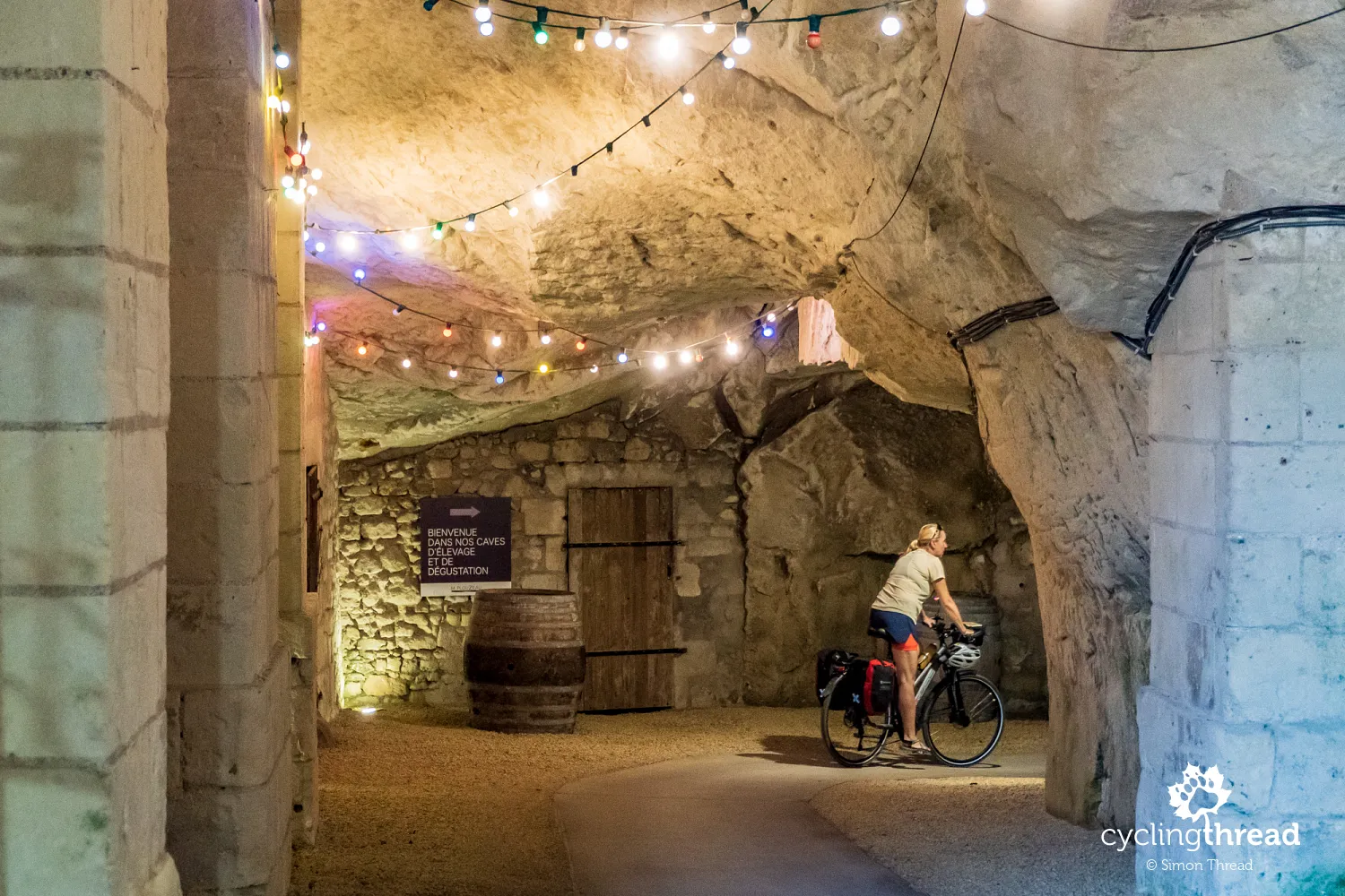 Entrance to Plouzeau winery in Chinon