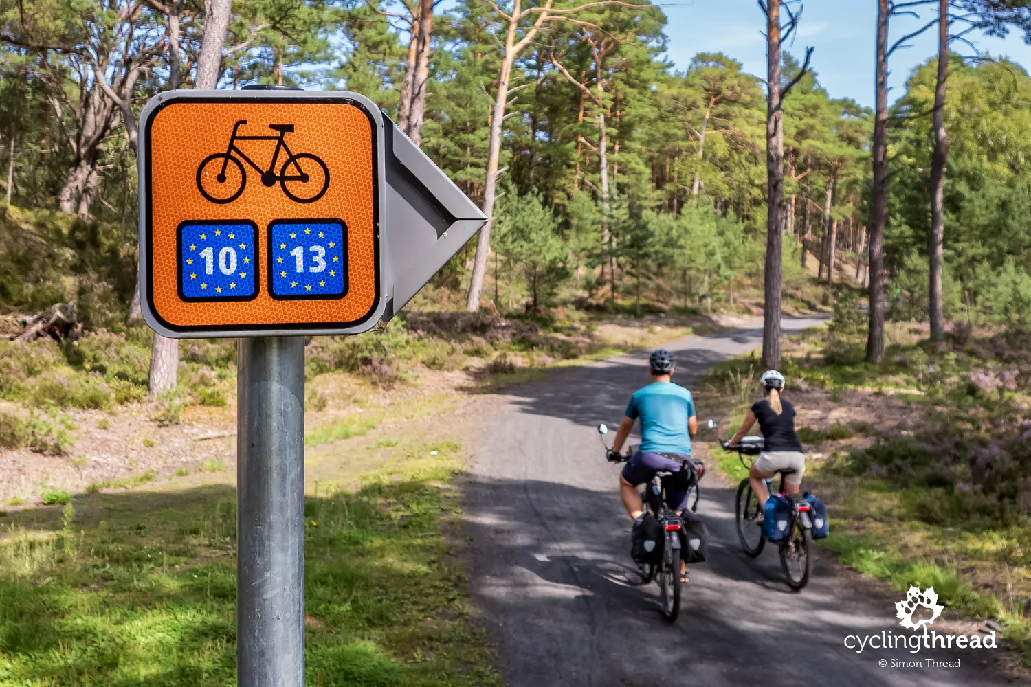 The EuroVelo 10 cycling route in Pomorskie