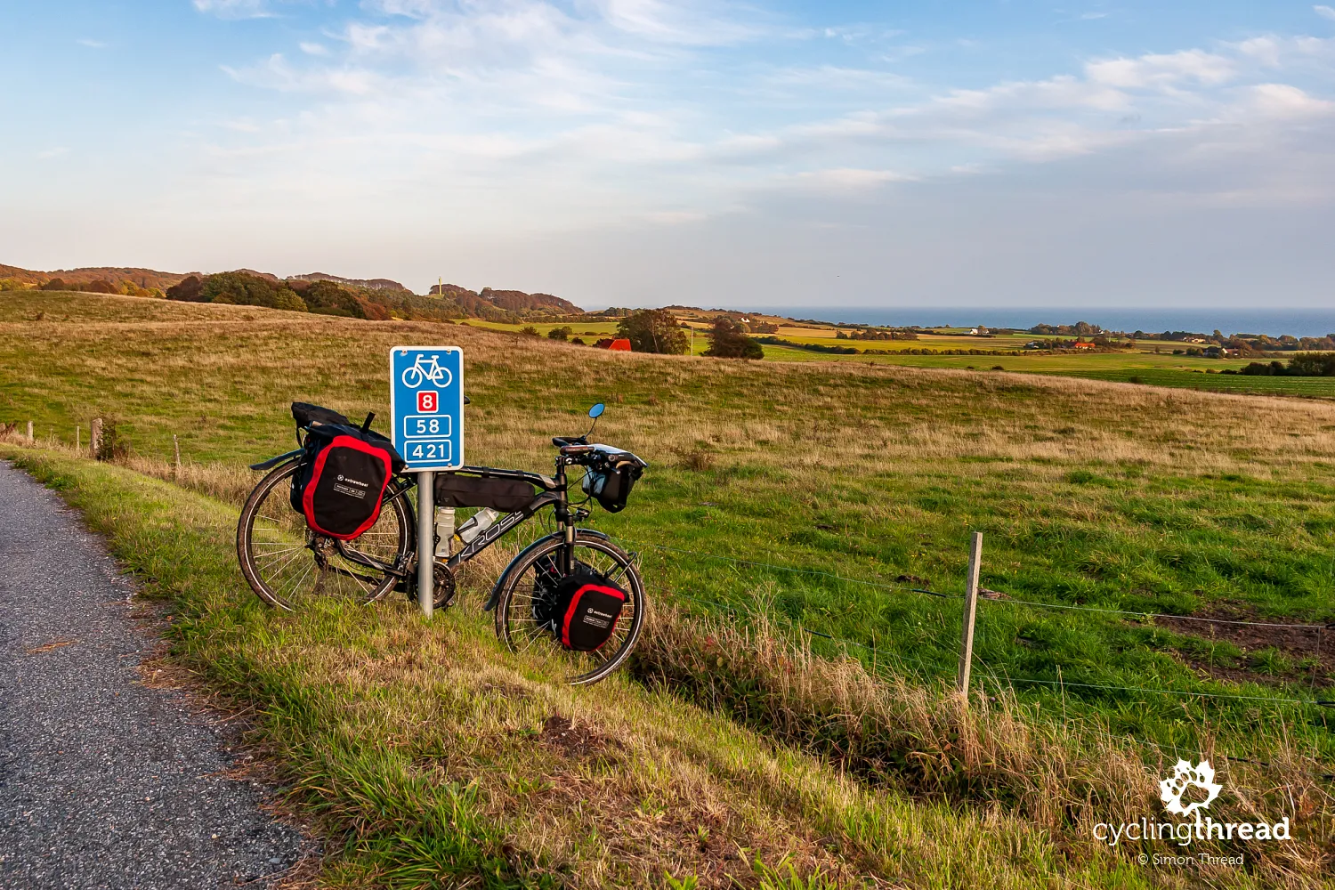 EuroVelo 10 route on the Baltic Coast in Denmark