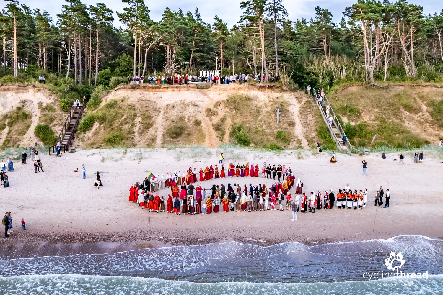 The festival's closing on the beach in Latvia
