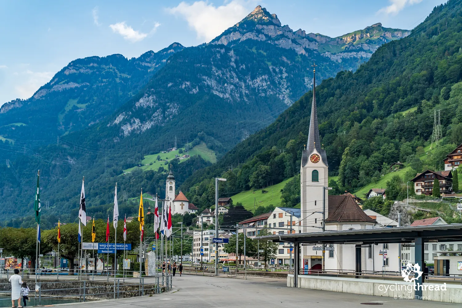 Flüelen on the shores of Lake Lucerne