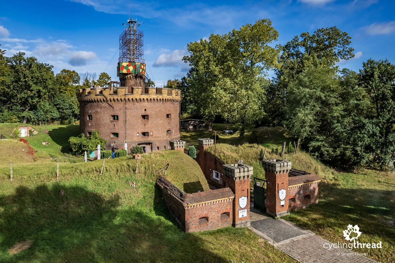 Fort Angel over the Świna river in Świnoujście