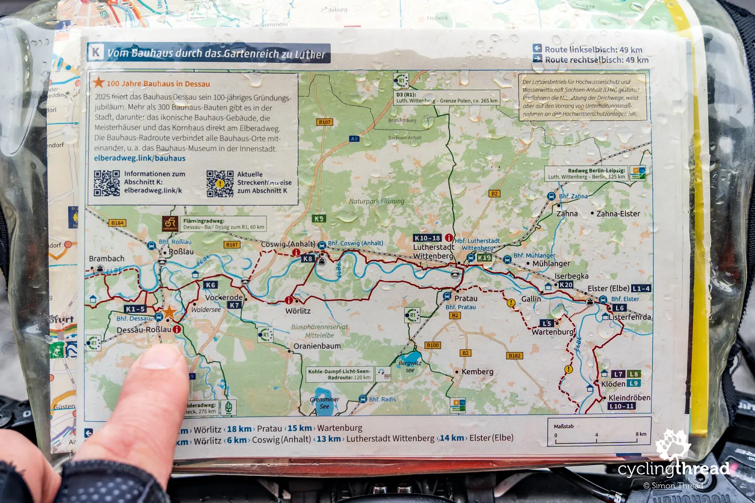 Free roadbook on the Elbe Cycle Route