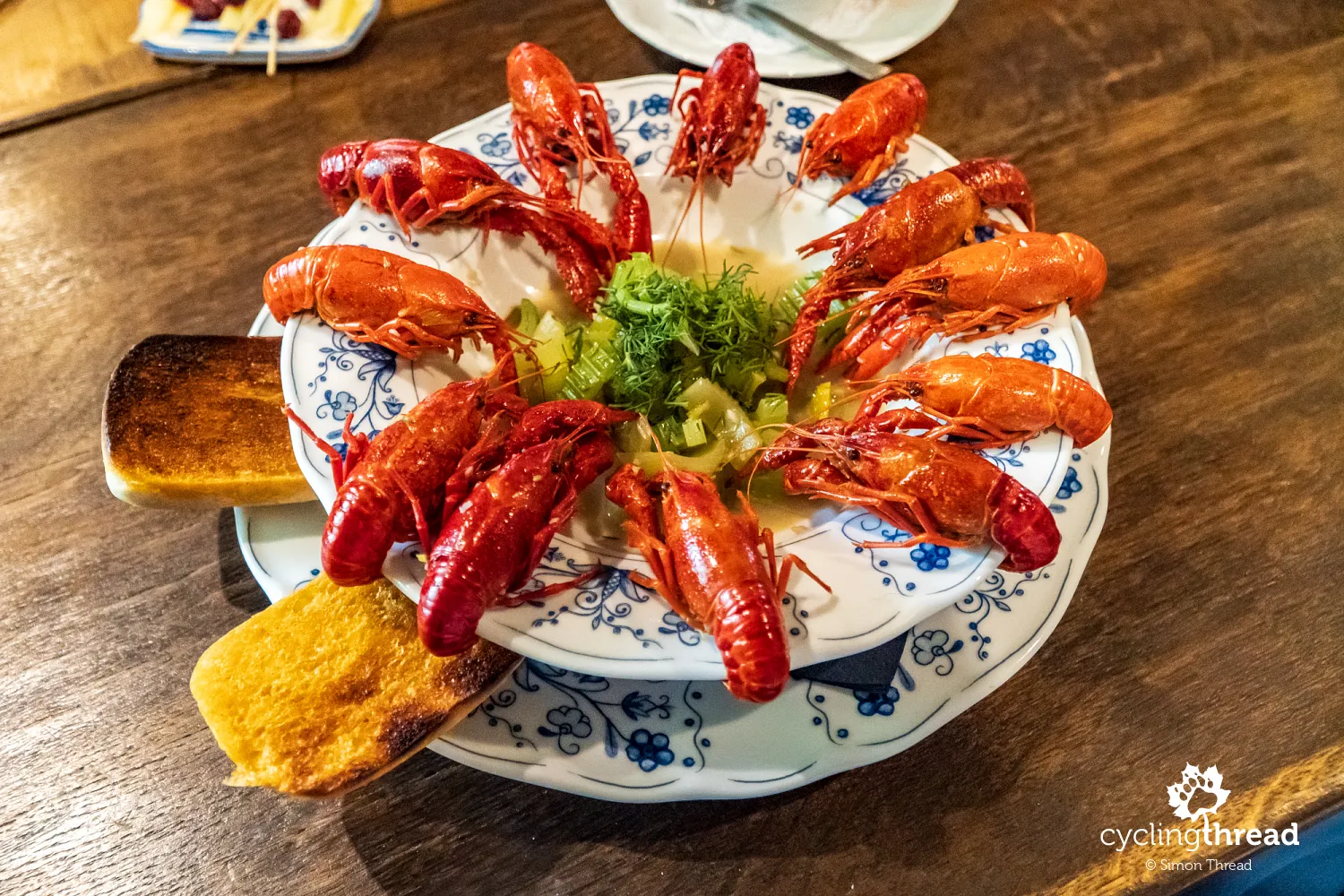 Fried crayfish at Mały Holender in Cyganek