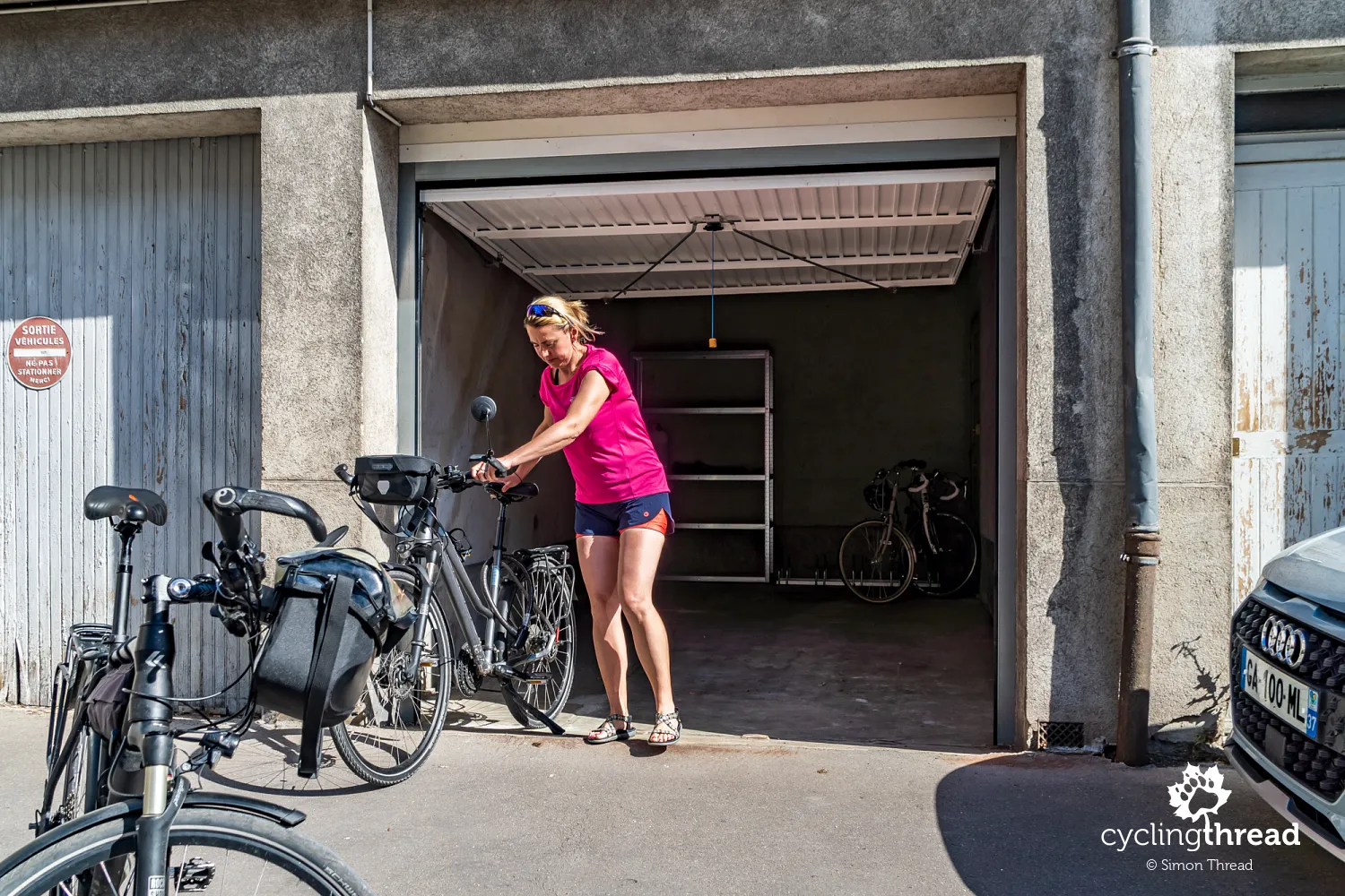 Garage for bicycles in a cyclist-friendly place