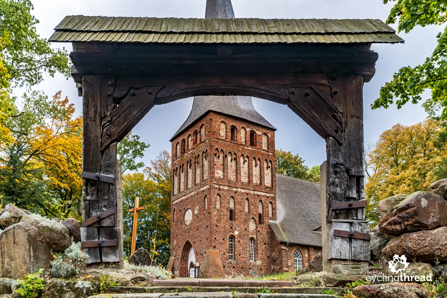 Gothic church in Iwięcino