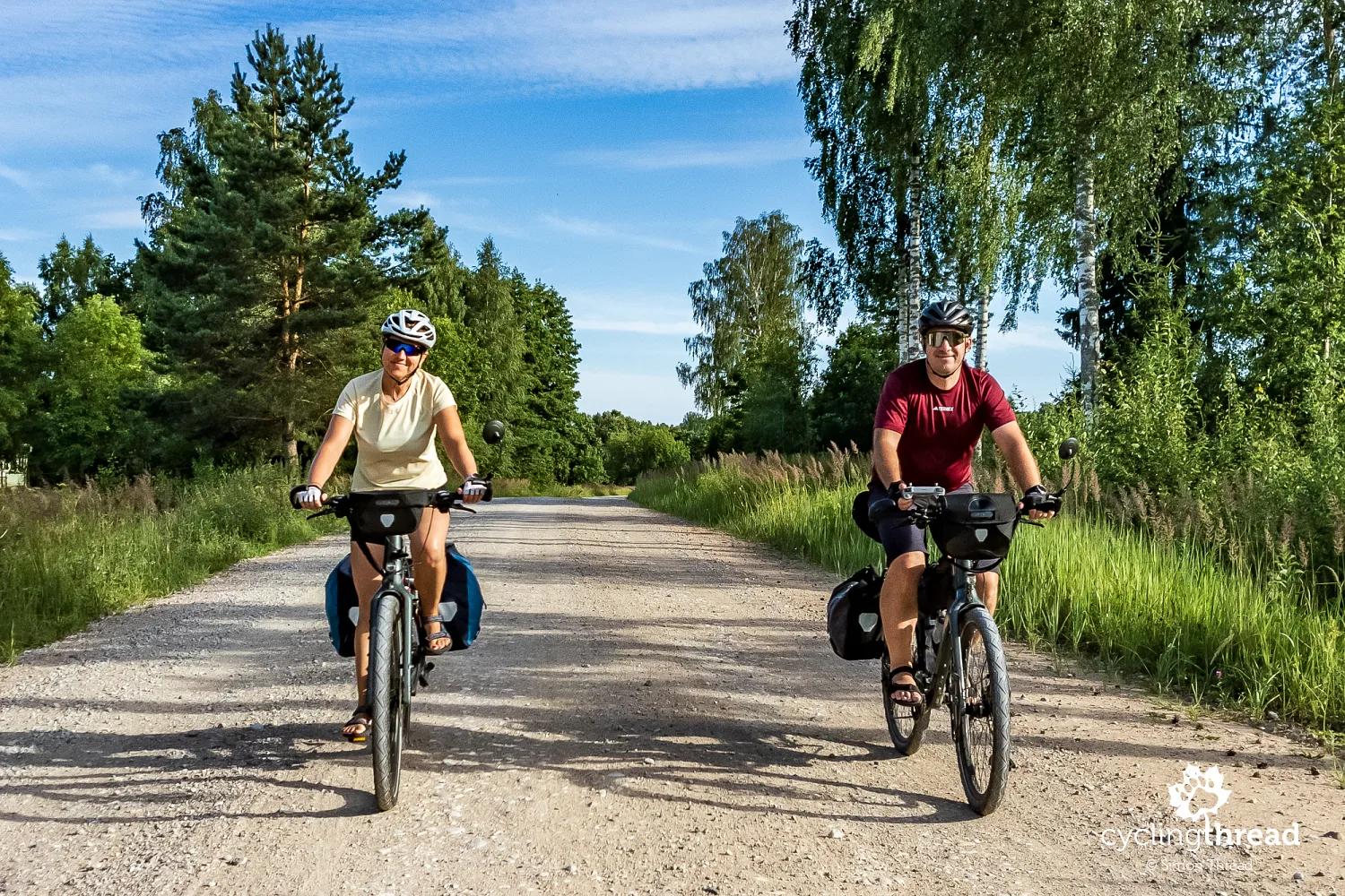 Gravel roads in Western Latvia