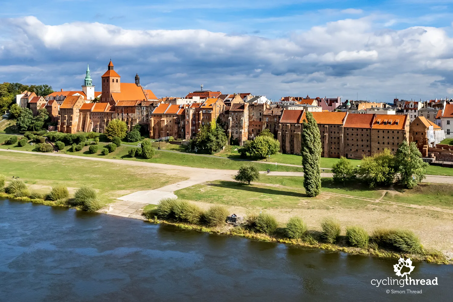 Grudziądz panorama on the Vistula