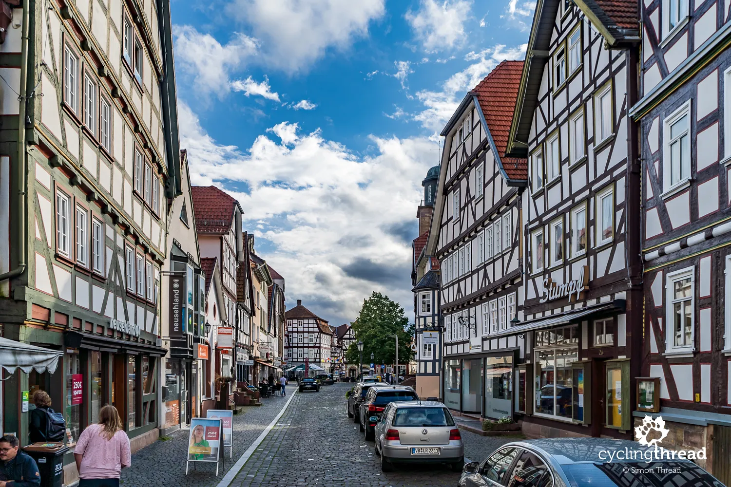 Half-timbered facades in Lauterbach