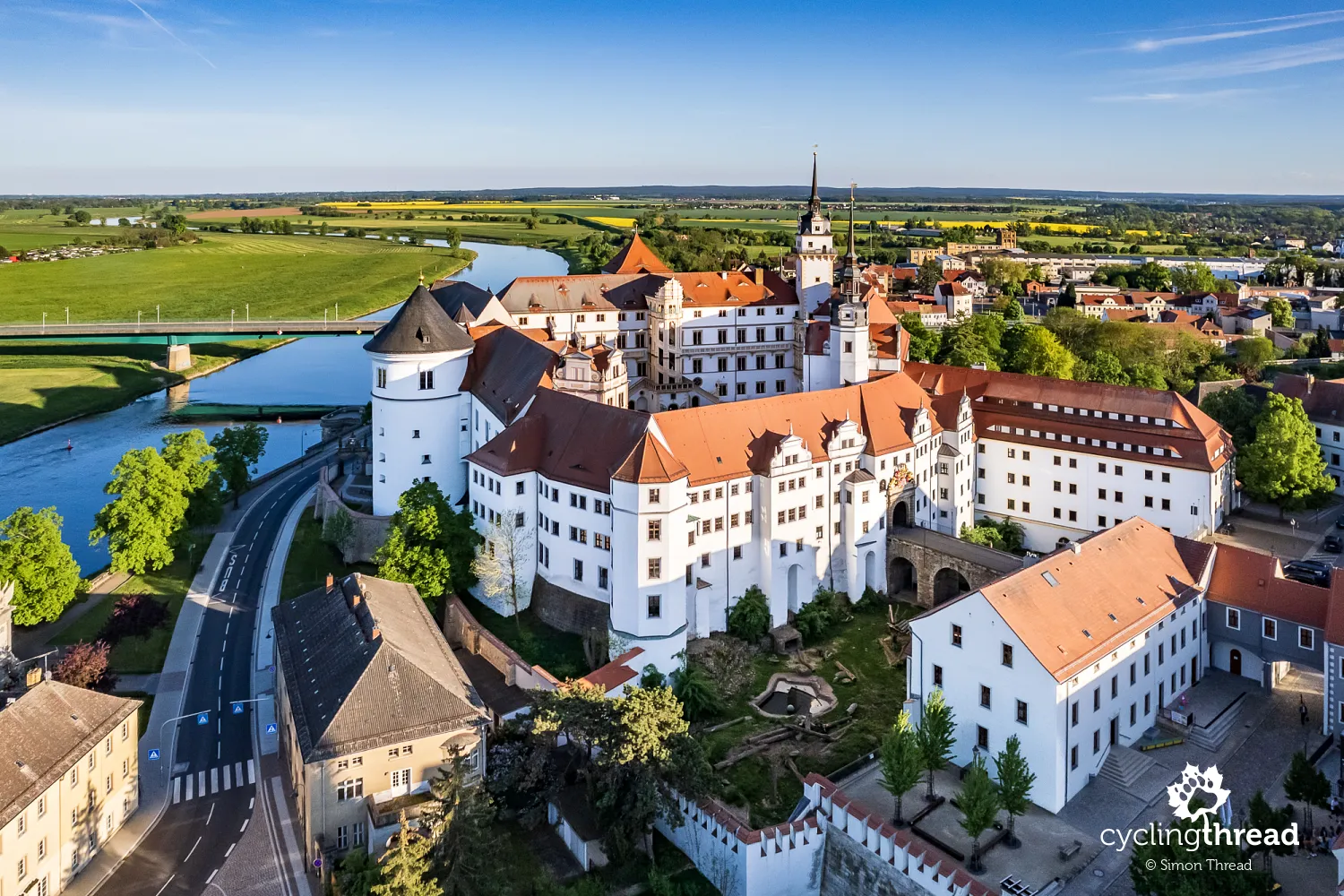 Hartenfels Castle on the Elbe River in Torgau