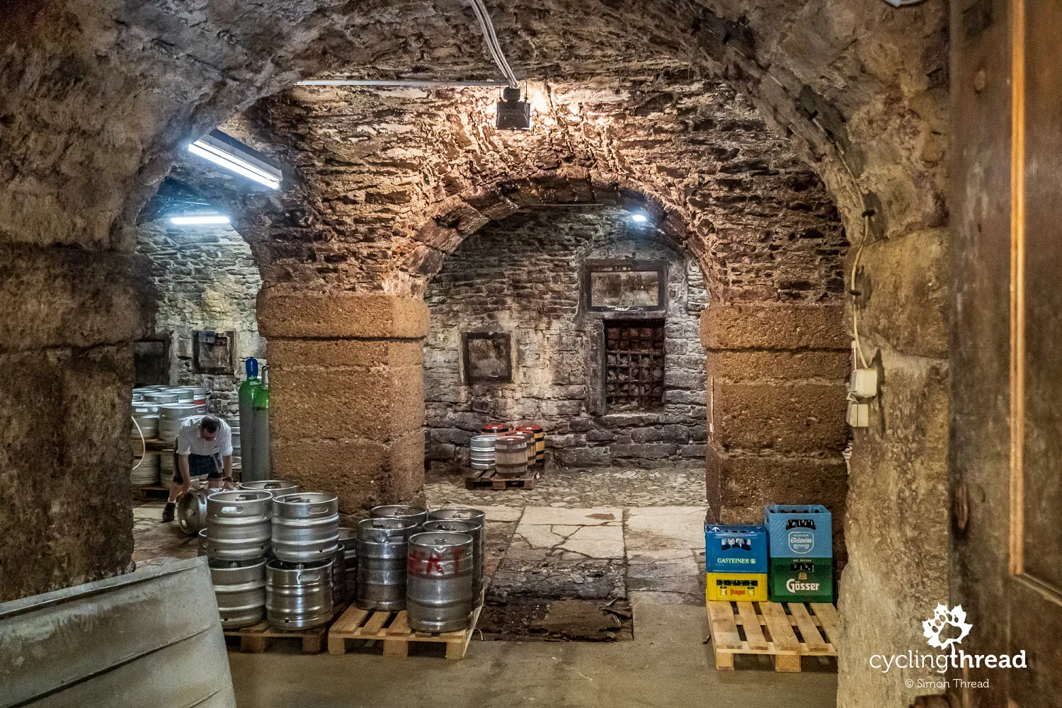 Hofbräu Kaltenhausen brewery's underground