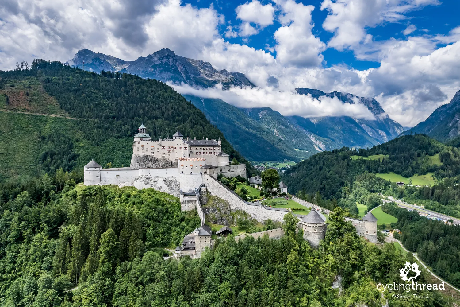 Hohenwerfen Castle in the Austrian Alps