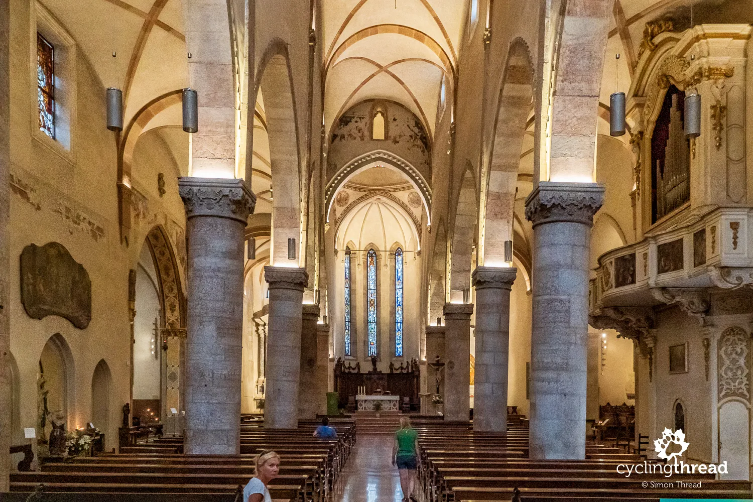 Interior of the cathedral in Gemona del Friuli